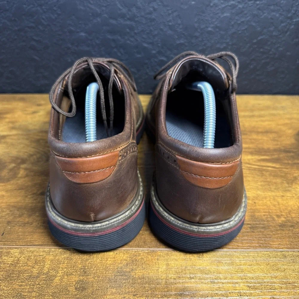 Johnston & Murphy XC4‎ Prentiss 25-6530 Brown Leather Wingtip Oxford Mens 10 M